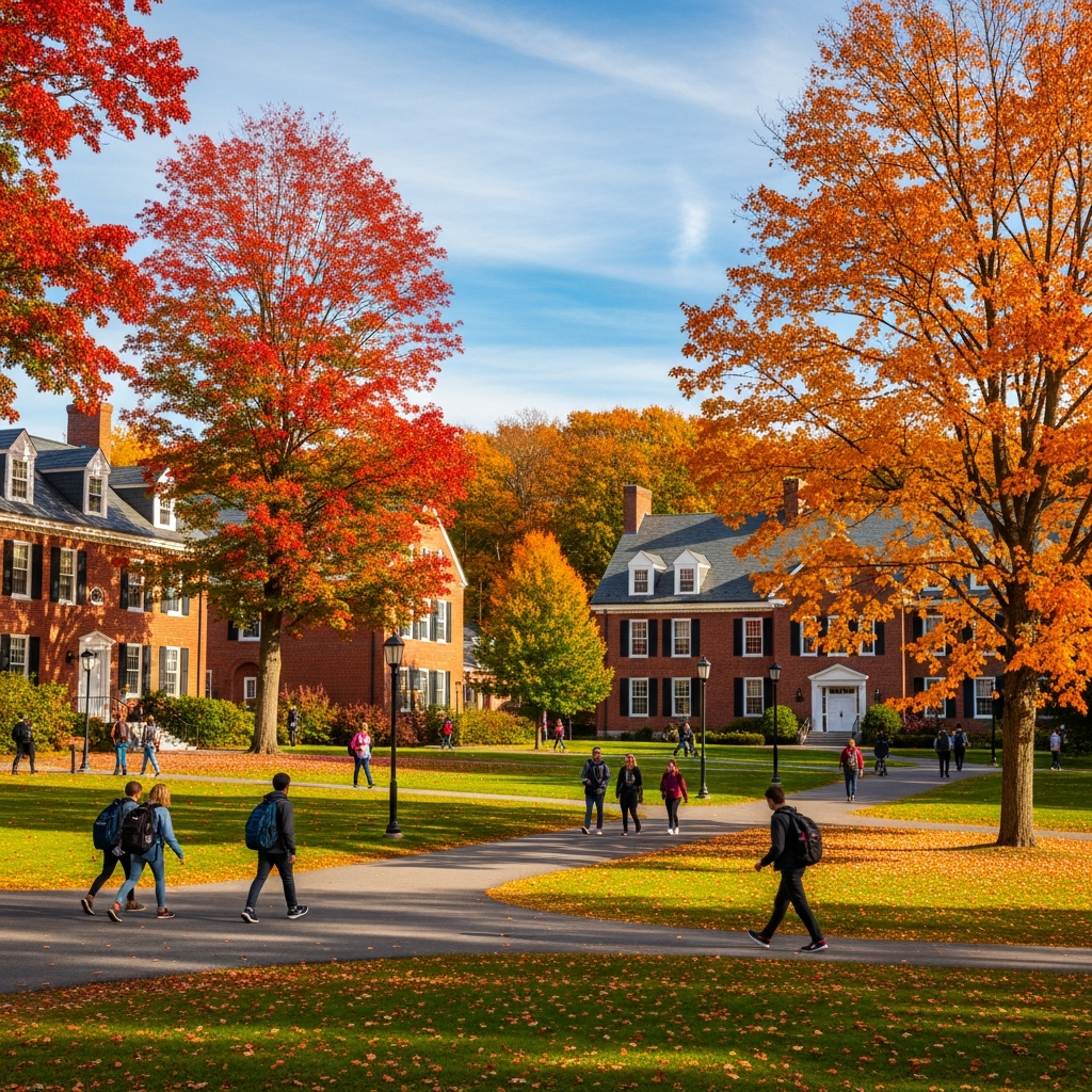 University of Maine campus in autumn